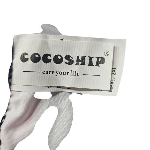 Coscoship Care for life Floral Print One-Piece Swimsuit With Open Back & Adjusta - Picture 7 of 16